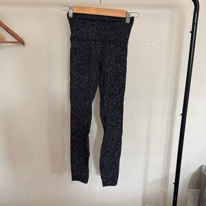 lululemon athletica Charcoal Patterned Leggings